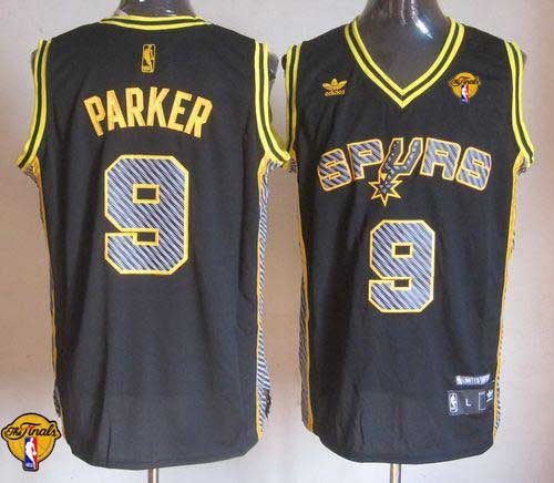 Tony Parker San Antonio Spurs black Fashion jersey