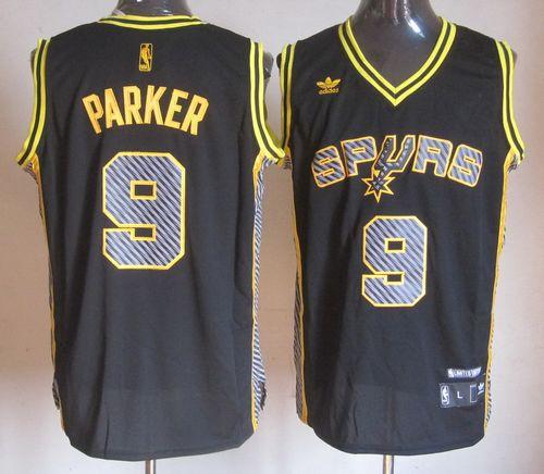 Tony Parker San Antonio Spurs black Fashion jersey