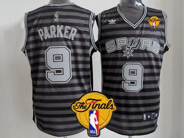 Tony Parker San Antonio Spurs black-grey jersey