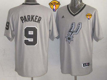 Tony Parker San Antonio Spurs grey jersey