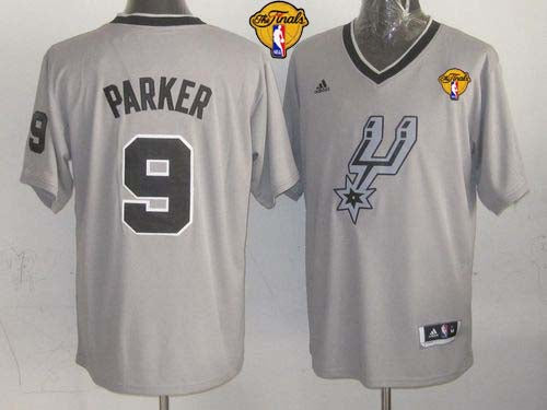 Tony Parker San Antonio Spurs grey jersey