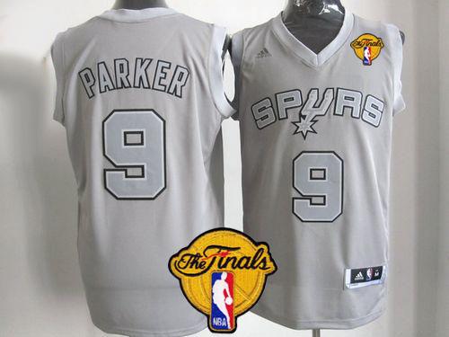 Tony Parker San Antonio Spurs grey Fashion jersey