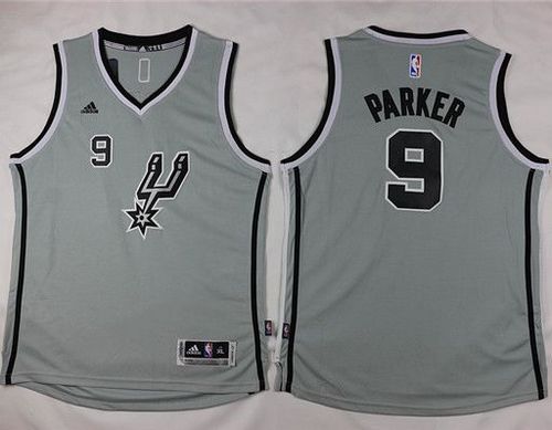 Tony Parker San Antonio Spurs grey jersey