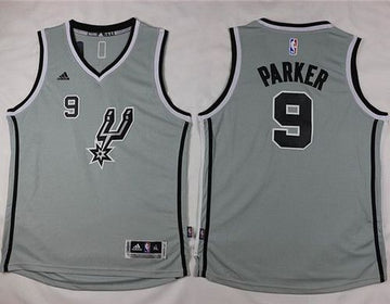 Tony Parker San Antonio Spurs grey jersey