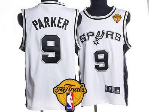 Tony Parker San Antonio Spurs white jersey