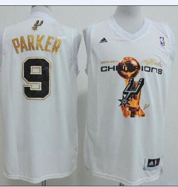 Tony Parker San Antonio Spurs white jersey