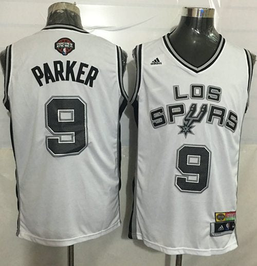 Tony Parker San Antonio Spurs white jersey
