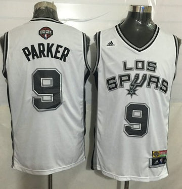 Tony Parker San Antonio Spurs white jersey