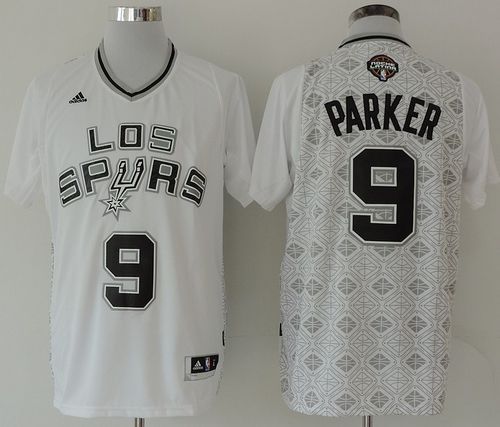 Tony Parker San Antonio Spurs white jersey