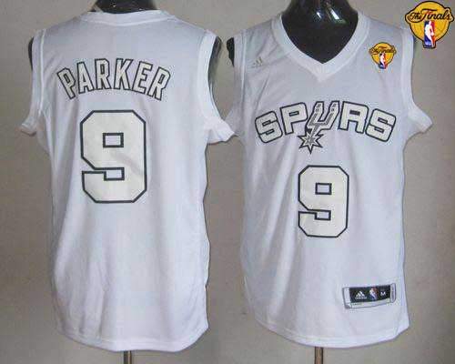 Tony Parker San Antonio Spurs white jersey