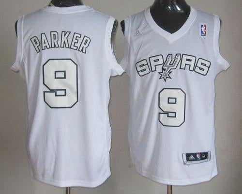 Tony Parker San Antonio Spurs white jersey