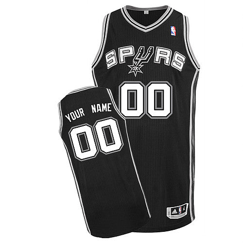 Custom San Antonio Spurs black Authentic jersey