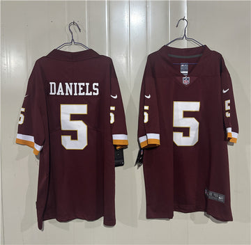 Jayden Daniels Washington Commanders burgundy Vapor jersey