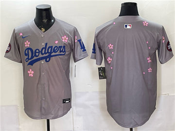 Custom Los Angeles Dodgers gray Limited jersey
