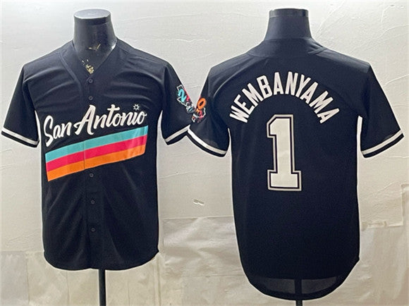 Victor Wembanyama San Antonio Spurs black jersey