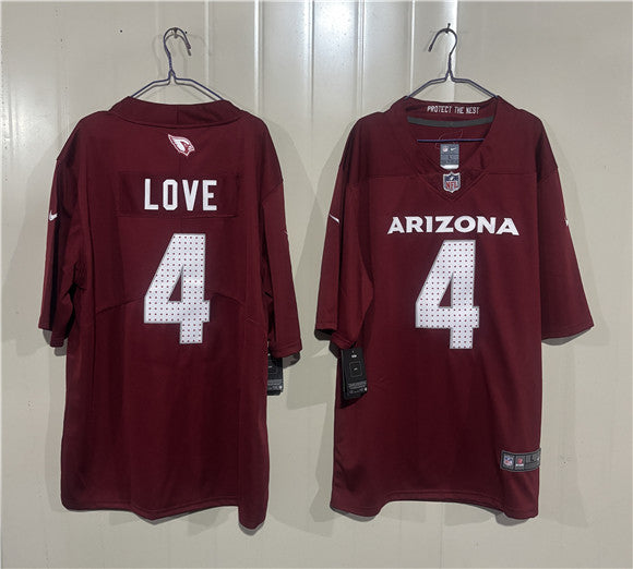 Jeremiyah Love Arizona Cardinals red Vapor jersey