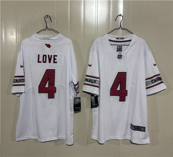 Jeremiyah Love Arizona Cardinals white Vapor jersey