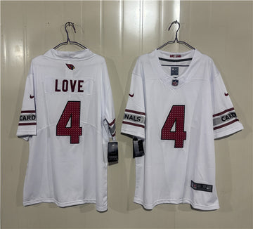 Jeremiyah Love Arizona Cardinals white Vapor jersey