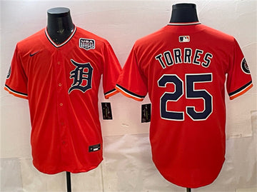 Gleyber Torres Detroit Tigers orange Vapor jersey