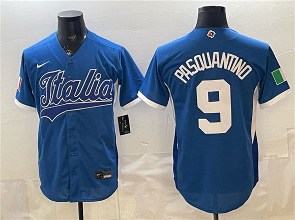 Vinnie Pasquantino Italy Baseball blue Classic jersey