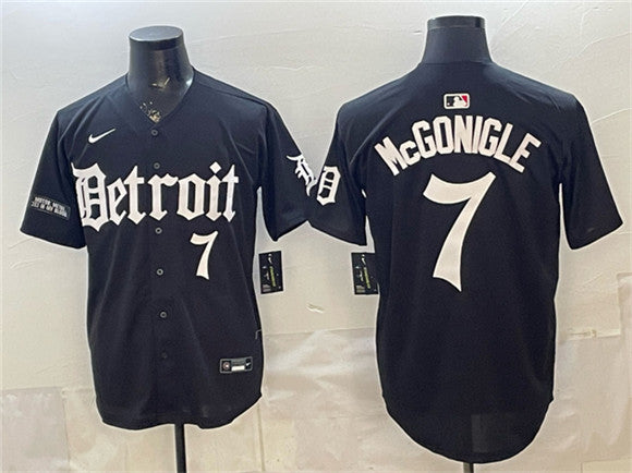 Kevin McGonigle Detroit Tigers black Vapor jersey