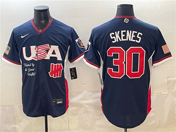 Paul Skenes USA Baseball navy Classic jersey
