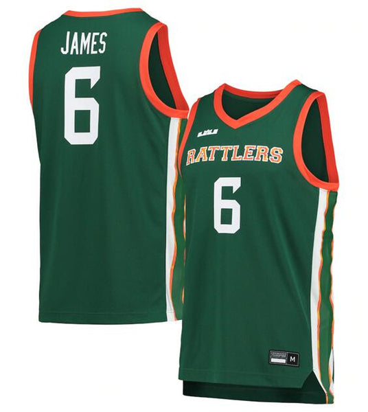 LeBron James Florida A&M Rattlers green jersey