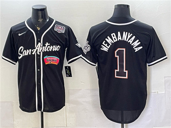 Victor Wembanyama San Antonio Spurs black jersey