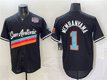 Victor Wembanyama San Antonio Spurs black City Edition jersey
