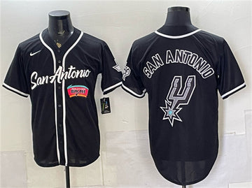 Team Big Logo San Antonio Spurs black jersey