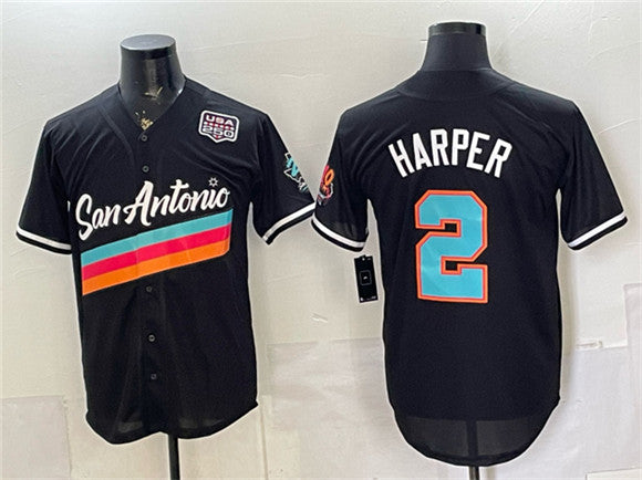 Dylan Harper San Antonio Spurs black City Edition jersey
