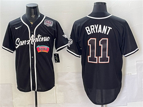 Carter Bryant San Antonio Spurs black jersey