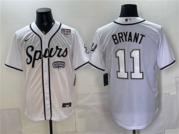 Carter Bryant San Antonio Spurs white jersey