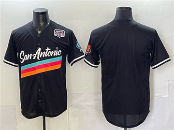 Custom San Antonio Spurs black City Edition jersey