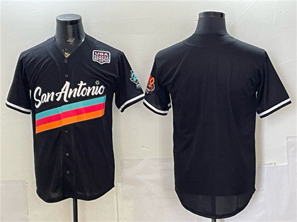 Custom San Antonio Spurs black City Edition jersey