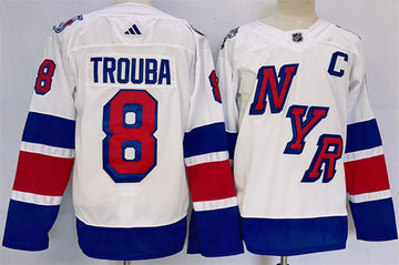 Jacob Trouba New York Rangers white Stadium Series jersey