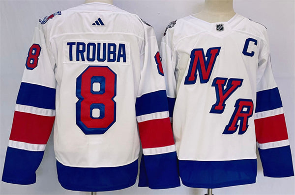 Jacob Trouba New York Rangers white Stadium Series jersey