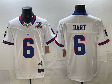 Jaxson Dart New York Giants white Vapor jersey