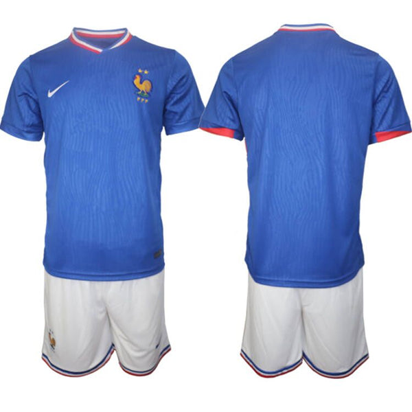 Custom France National Team blue Home jersey