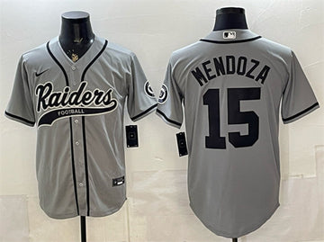 Fernando Mendoza Las Vegas Raiders gray jersey