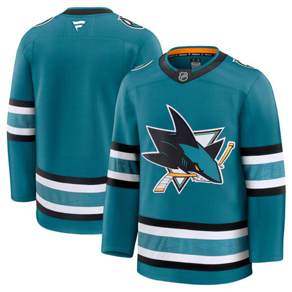 Custom San Jose Sharks teal Home jersey