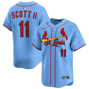 Victor Scott II St. Louis Cardinals blue Alternate jersey
