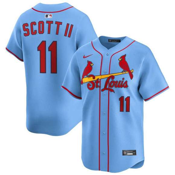 Victor Scott II St. Louis Cardinals blue Alternate jersey