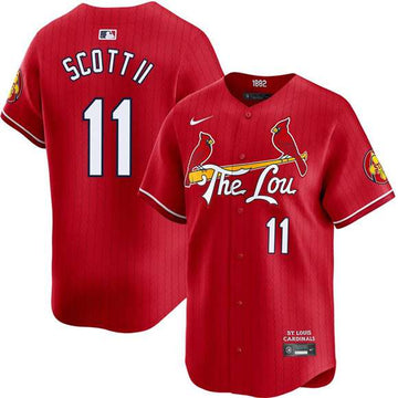 Victor Scott II St. Louis Cardinals red City Connect jersey