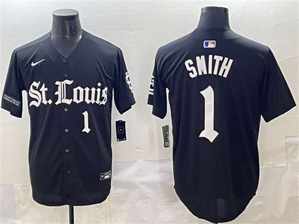 Ozzie Smith St. Louis Cardinals black Vapor jersey
