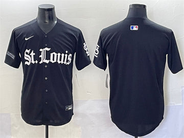 Custom St. Louis Cardinals black jersey