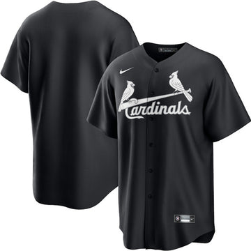 Custom St. Louis Cardinals black Lights Out jersey