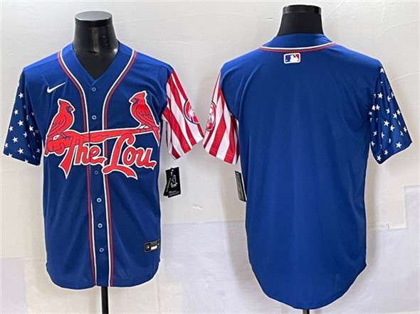 Custom St. Louis Cardinals royal Vapor jersey