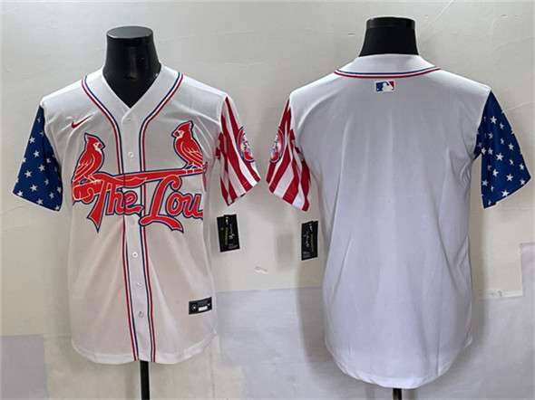 Custom St. Louis Cardinals white Vapor jersey
