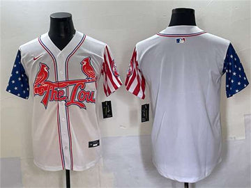 Custom St. Louis Cardinals white Vapor jersey